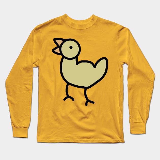 crappy lil duck Long Sleeve T-Shirt by michelleachan